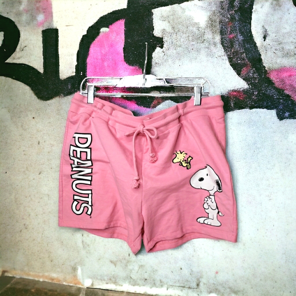 Peanuts Worldwide Basketball Terry Elasticized Drawstring Kawaii Kei Soft Girl